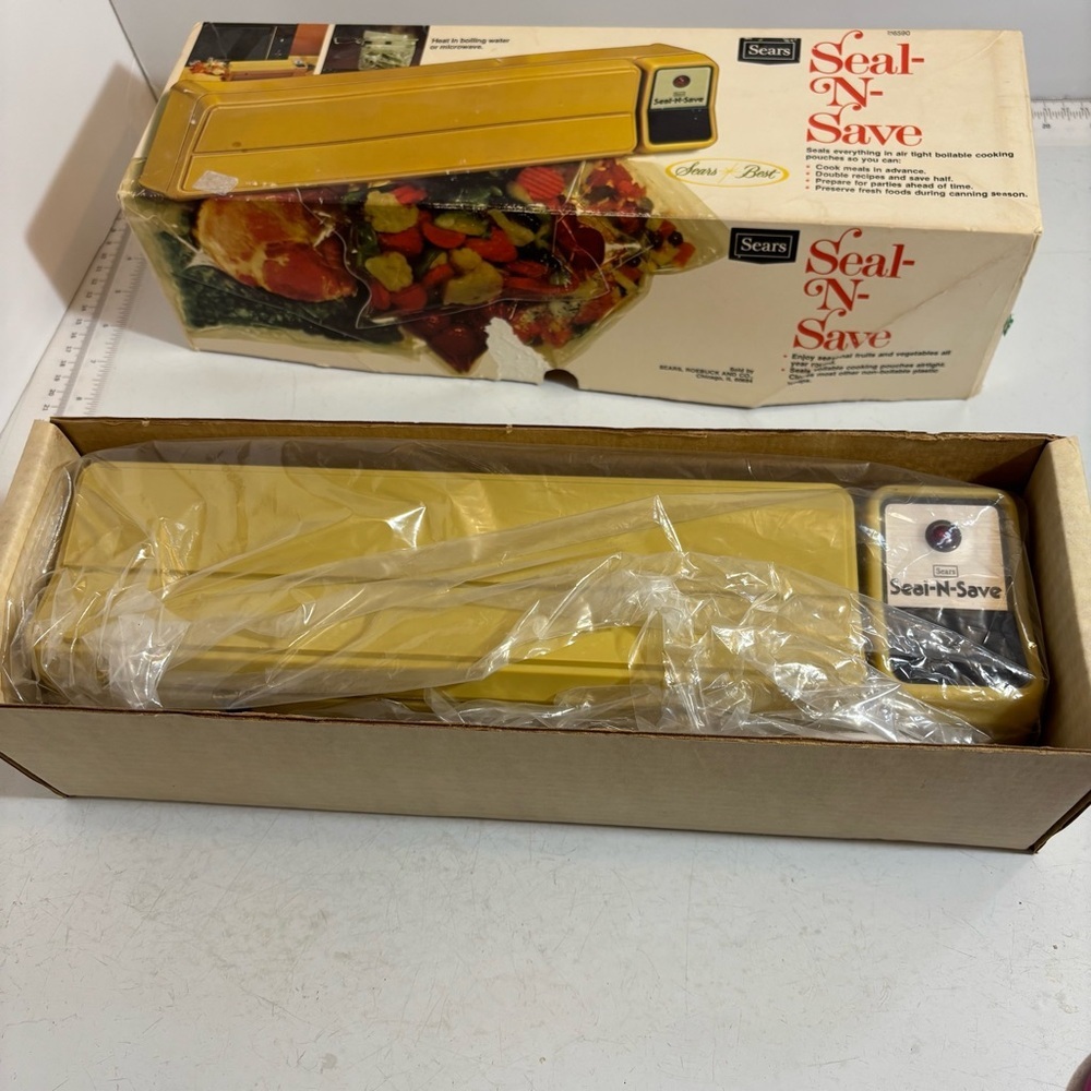 Vintage 1976 Sears‎ seal-N-save electric plastic bag sealer